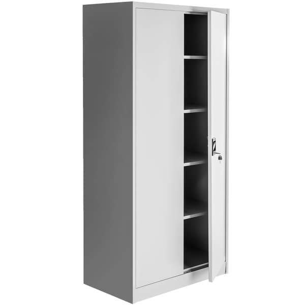 Arkivskab Blain med 5 hylder, 40x80x180cm - grå