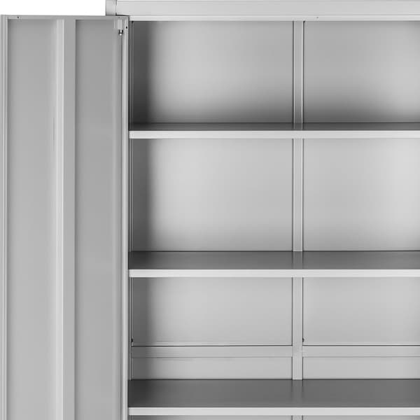 Arkivskab Blain med 5 hylder, 40x80x180cm - grå