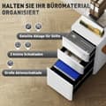 Miniatyrbillede 4 af 9: Mobil Filskab, 30x45x59 cm, Hvid