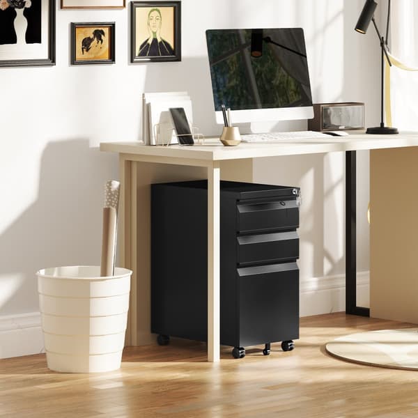 Rullecontainer, 30x43.5x60 cm, Sort