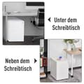 Miniatyrbillede 4 af 9: Mobil Filskab, 39x48x59 cm, Hvid