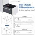 Miniatyrbillede 5 af 9: Mobil Filskab, 39x48x59 cm, Hvid