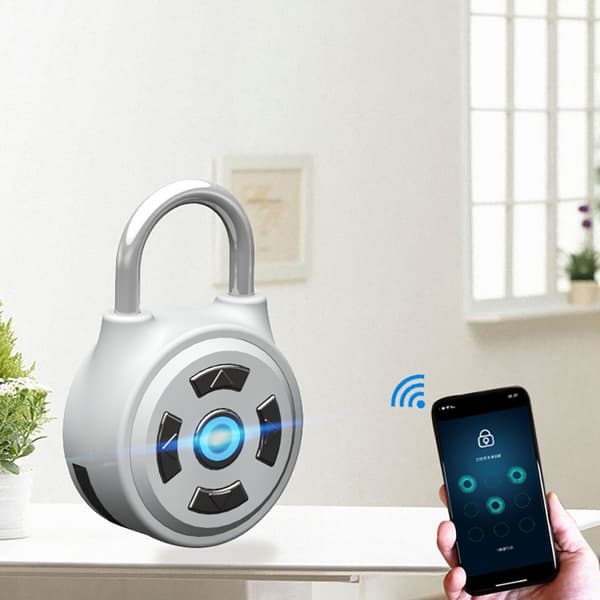 Hængelås Fingeraftrykslås Bluetooth USB IP65 Vandtæt Elektronisk Lås