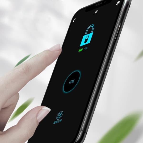 Hængelås Fingeraftrykslås Bluetooth USB IP65 Vandtæt Elektronisk Lås