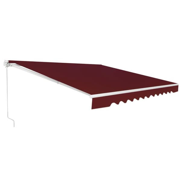 Markise, Udtrækkelig Markise i Aluminium til Terrasse, Solbeskyttelse, 3x2.5 m, Bordeaux