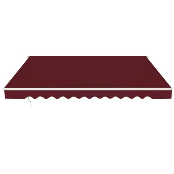 Markise, Udtrækkelig Markise i Aluminium til Terrasse, Solbeskyttelse, 3x2.5 m, Bordeaux