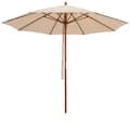 Miniatyrbillede 1 af 8: Terrasseparasol, 283x252.5 cm, Beige/Rød