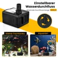 Miniatyrbild 8 av 8: Akvariepump, 10x8x7,5 cm, Svart