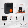 Miniatyrbild 4 av 8: Bilbatteriets startkabel, 2000A 12V, 13x5x15.5 cm, Svart & Orange
