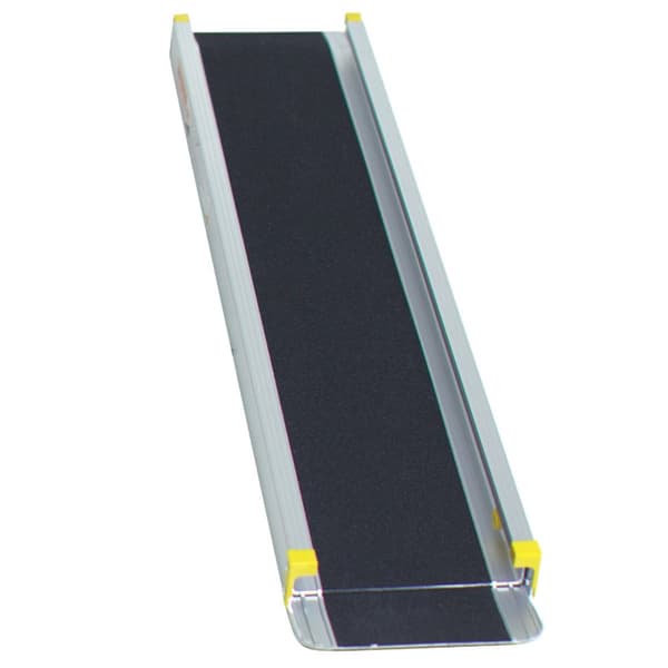Rullstolsramp, Justerbar Halkfri Teleskopisk Aluminiumramp-7'