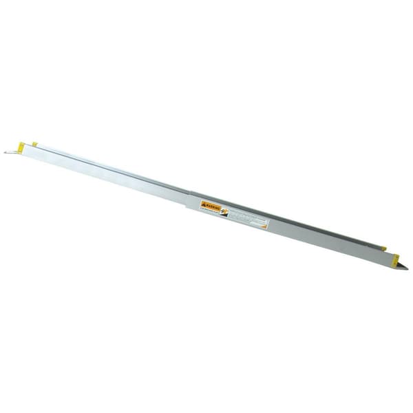 Rullstolsramp, Justerbar Halkfri Teleskopisk Aluminiumramp-7'