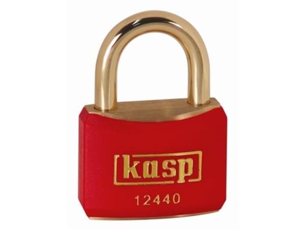 Kasp K12440REDA1 hänglås 40 mm identiskt guldgult nyckellås