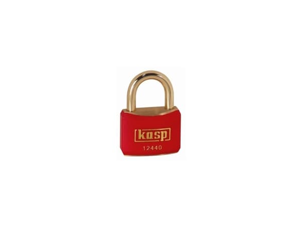 Kasp K12440REDA1 hänglås 40 mm identiskt guldgult nyckellås