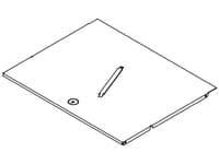APG Cash Drawer Lockable Lid, Svart, 1 stykker