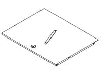 APG Cash Drawer Lockable Lid, Svart, 1 stykker