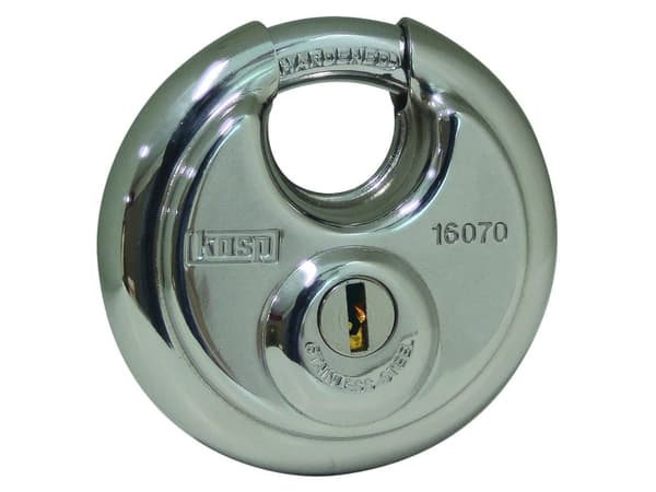 Kasp K16070A3 riippulukko hopea avainlukko