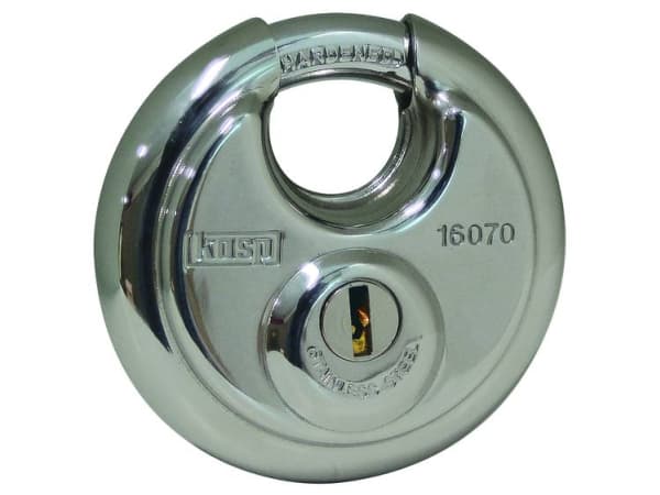 Kasp K16070A3 riippulukko hopea avainlukko