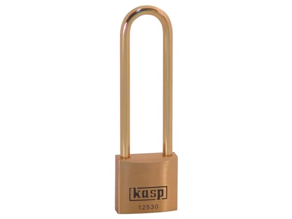 Kasp K12530L70BD hänglås 30 mm olika guldgula nyckellås