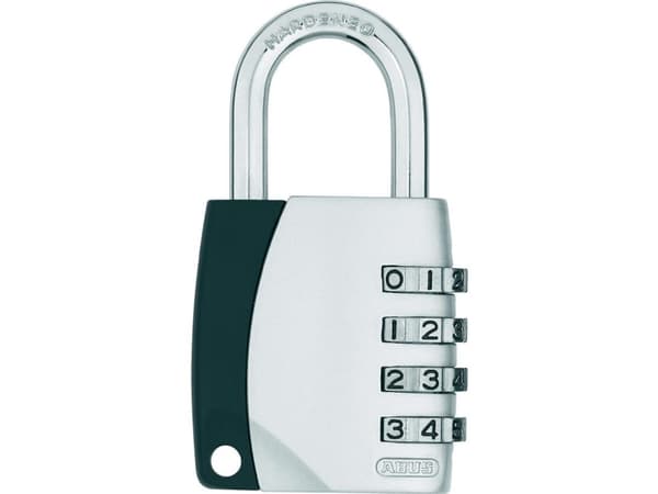 ABUS 155/40, Perinteinen riippulukko, Yhdistelmälukko, Yleisavaimellinen, Hopea, U-muotoinen, 4,45 cm