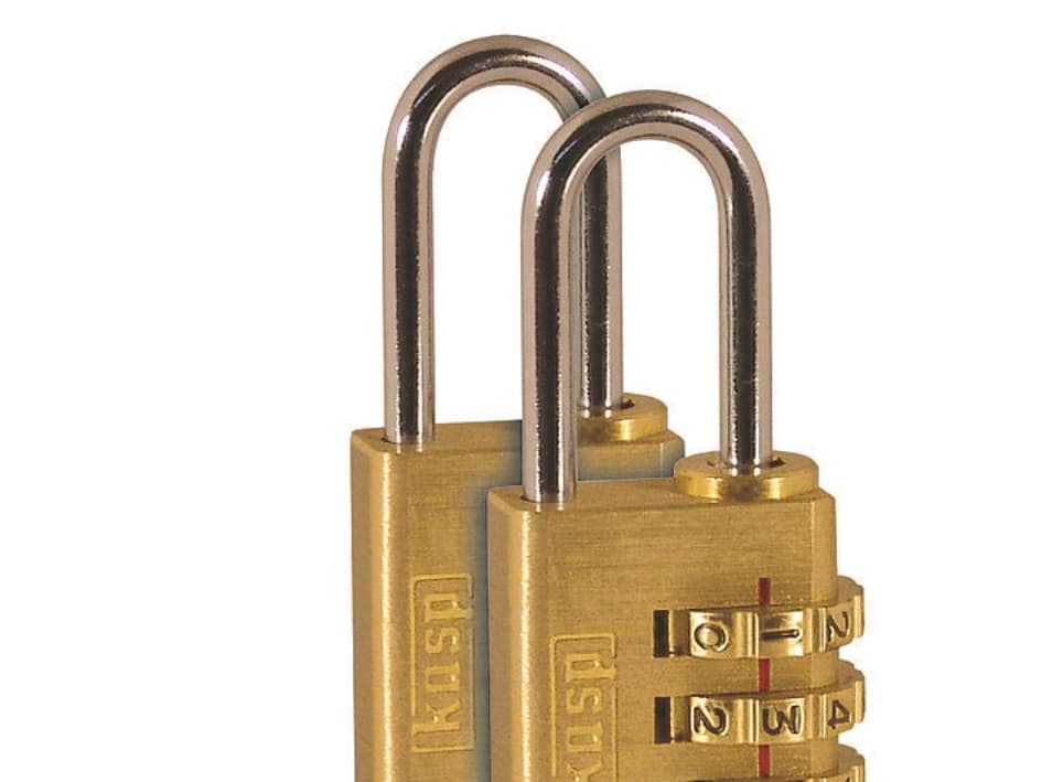Brass Combination Padlock - 20mm - Twin