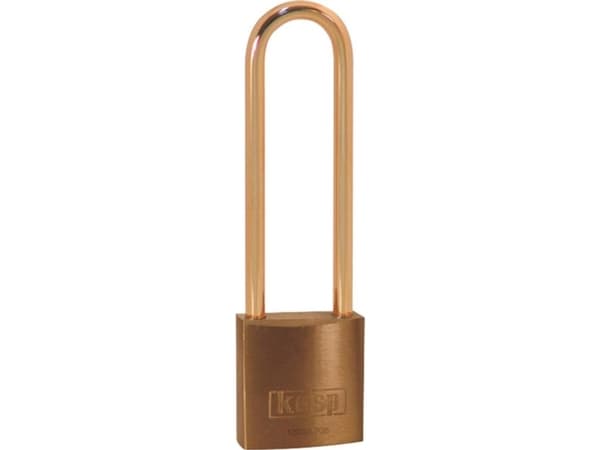 Kasp K12030L70BD hänglås 30 mm guldgult nyckellås