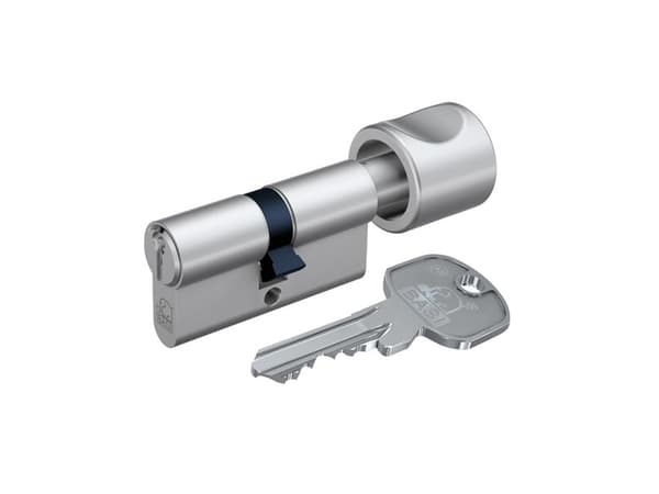 BASI AS - K35/50 mm, Europrofilcylinder, mässing, Nickel, 3 styck, 18252/15684, 1 styck, 50 mm