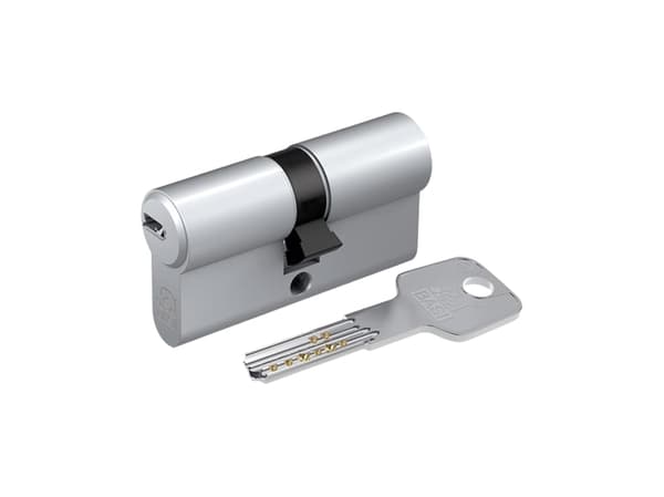 BASI BM5200-0035, Europrofilsylinder, Kromfarge, 3 stykker, 350 g, 1,5 cm