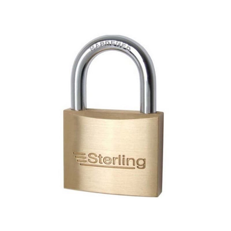 Sterling Hänglås i mässing med lätt säkerhet