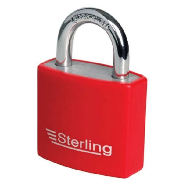 Sterling Padlock Red 30mm