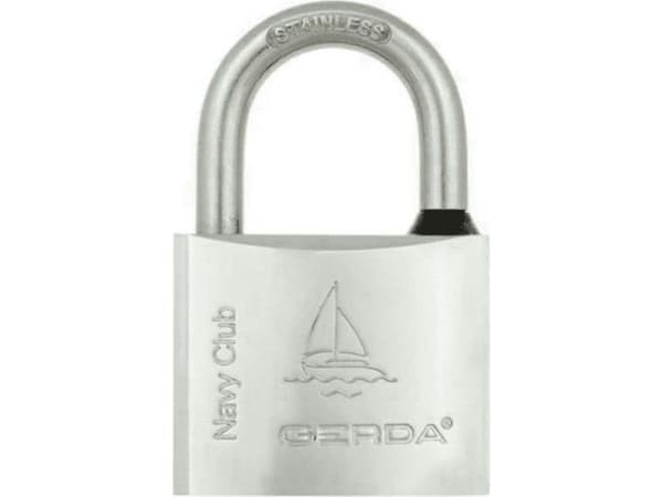 Gerda padlock stainless chrome 60mm NAVY CLUB (KCNP60)