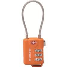 kombinatinslås MUNKEES TAS CABLE COMBINATION LOCK