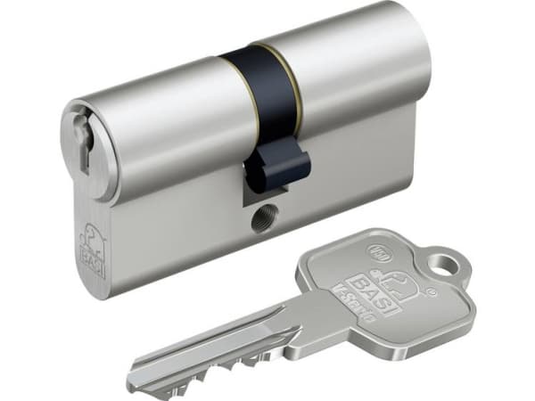 BASI V50 - 27/27 mm KA, Europrofiilisylinteri, Nikkeli, 3 kpl, 1 kpl, 220 g, 1,7 cm