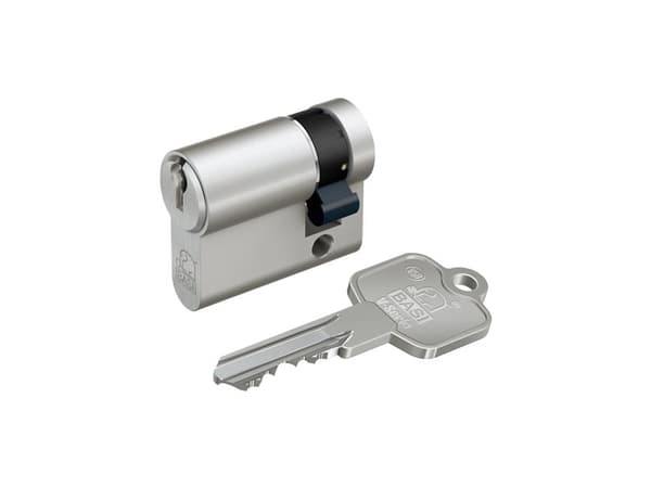 BASI V50 - 10/30 mm, Europrofilcylinder, Nickel, 3 styck, 1 styck, 177 g, 1,7 cm