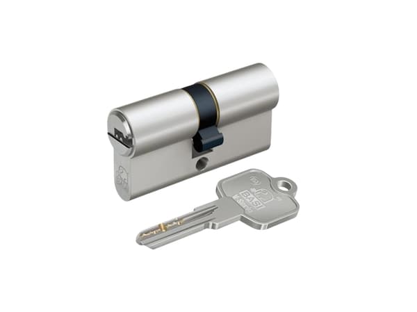BASI VB5200-1030, Europrofilcylinder, Kromfärgad, 3 styck, 433 g, 1,5 cm