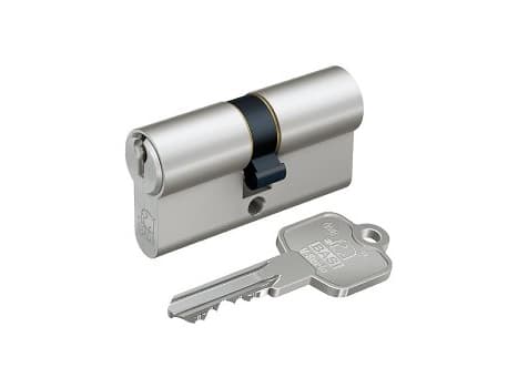 BASI V5000-0505, Europrofilsylinder, Kromfarge, 3 stykker, 262 g, 1,5 cm