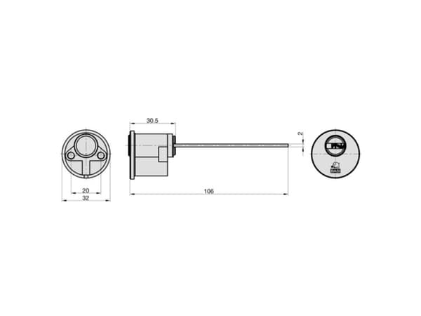 Basi VB5041-0000-0020 Ulompi sylinteri