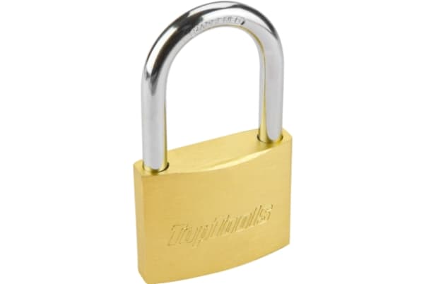 Top Tools Cast iron padlock with long shackle 50mm with 2 keys - 90U281