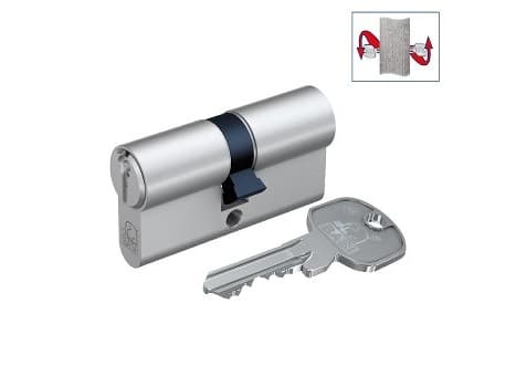 BASI 5201-2035-0034, Europrofilcylinder, Kromfärgad, 3 styck, 396 g, 1,5 cm