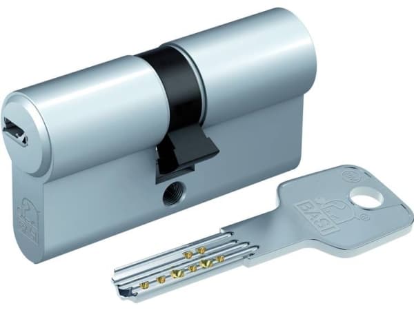 BASI BM5001-1535-0040, Europrofilcylinder, Kromfärgad, 3 styck, 1 styck, 393 g, 1,5 cm