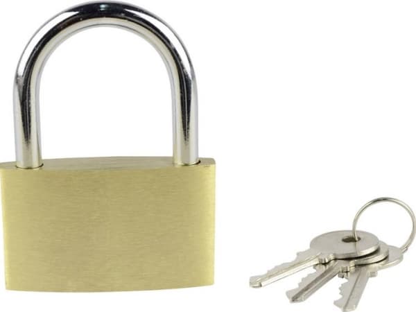 Brüder Mannesmann M 413-50 riippulukko 50 mm Erilaisia Kultainen keltainen avainlukko