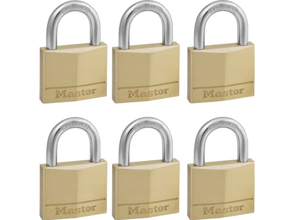 MASTER LOCK 140EURSIX, Perinteinen riippulukko, Avainlukko, Sarjoitettu avain, Portti, Kulta, Messinki