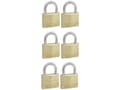 Pikkukuva 2 / 4: MASTER LOCK 140EURSIX, Perinteinen riippulukko, Avainlukko, Sarjoitettu avain, Portti, Kulta, Messinki