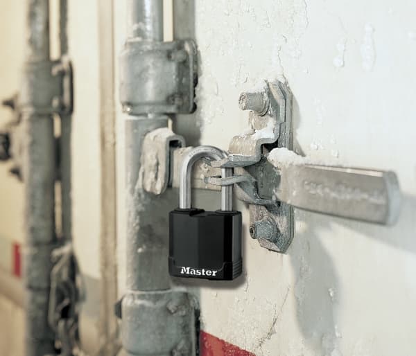 Master Lock Excell No. M115 - Hänglås - nyckel - 4 stift - svart
