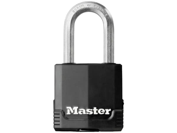 Master Lock Excell No. M115 - Hänglås - nyckel - 4 stift - svart