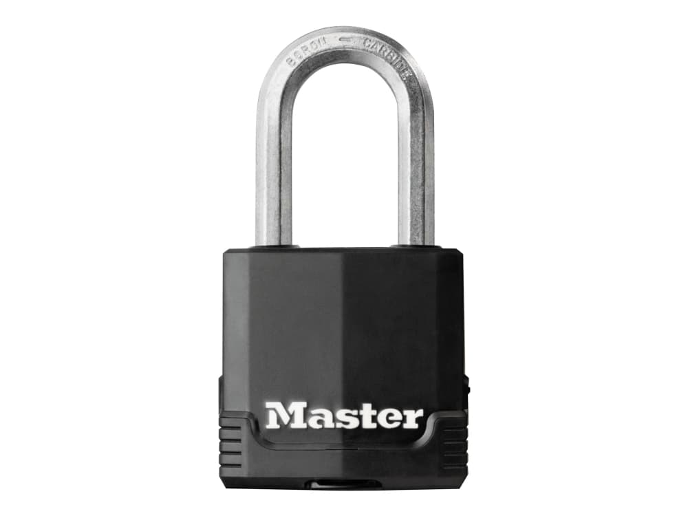 Master Lock Excell No. M115 - Hänglås - nyckel - 4 stift - svart