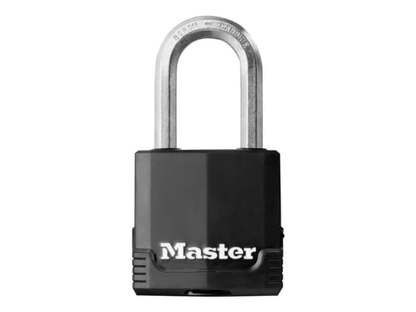 Master Lock Excell No. M115 - Hänglås - nyckel - 4 stift - svart