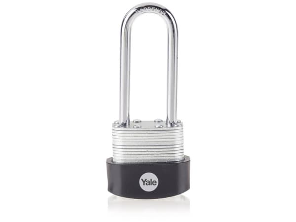 YALE Y125B/40/163/1 riippulukko 40 mm hopea, musta avainlukko (Y125B/40/163/1)