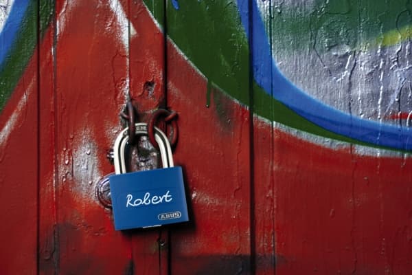 ABUS T65AL/40, Tradisjonell, Nøkkellås, Bruk flere nøkler, Hvit, Aluminium, Herdet stål