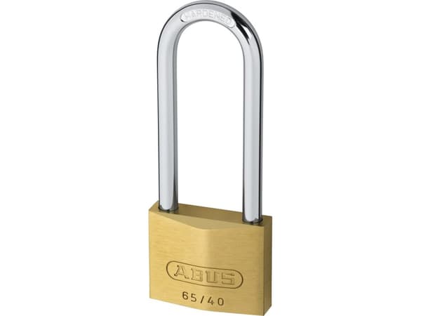ABUS 65/40HB63 KD, Perinteinen riippulukko, Avainlukko, Ei-sarjoitettu avain, Messinki, Messinki, Karkaistu teräs