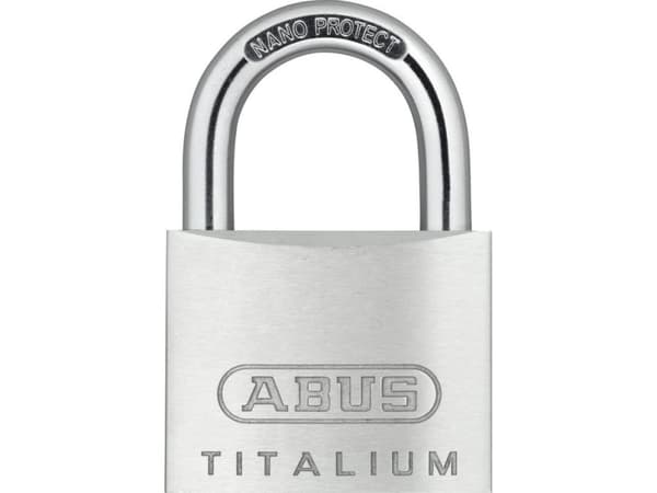 ABUS 64TI/45, Tradisjonell, Nøkkellås, Bruk flere nøkler, Sølv, Aluminium, Stål
